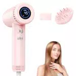 Haokoo Secador de Pelo Profesional Iónico - Secado Rápido, 9 Temperaturas, LED