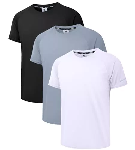 Holure Camisetas de Manga Corta Transpirables de Secado Rápido para Hombre