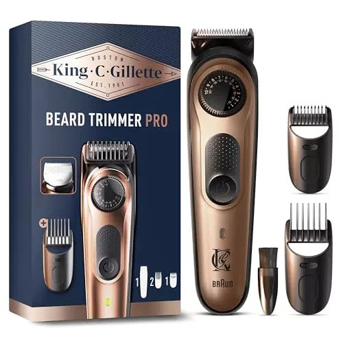 King C. Gillette Recortadora Eléctrica de Barba PRO con Dial de Precisión