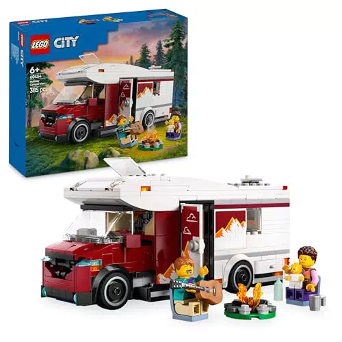 LEGO City Autocaravana Aventurera de Vacaciones con Minifiguras y Accesorios