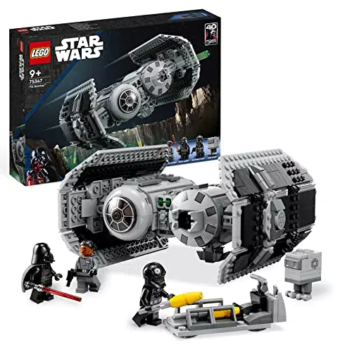 LEGO Star Wars Bombardero Tie 75347 con Minifigura de Darth Vader y Droide Gonk