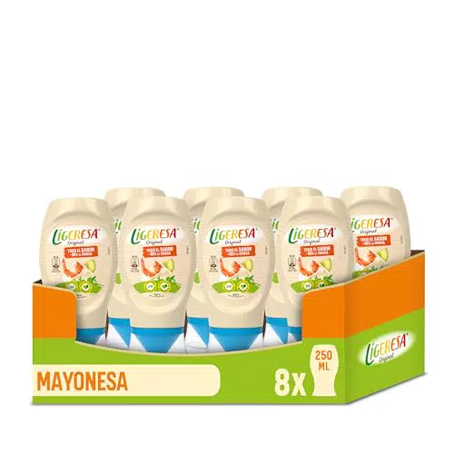 Ligeresa Salsa Bocabajo 60% menos grasa, apta para vegetarianos
