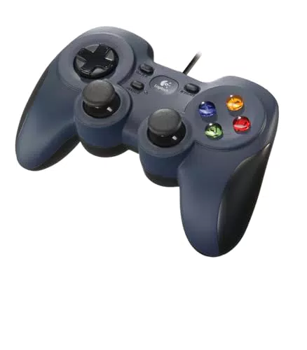 Logitech F310 Gamepad con Cable para PC, Mando de Dirección y Comodidad