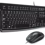 Logitech MK120 Combo Teclado y Ratón con Cable para Windows QWERTZ