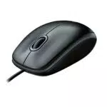 Logitech Ratón USB B100 con Cable, 3 Botones, Seguimiento Óptico, Ambidiestro