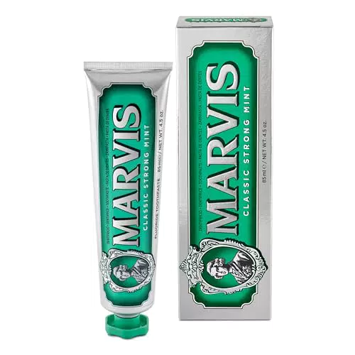 Marvis Pasta de Dientes Clásica de Menta - Gel Dentífrico Revitalizante