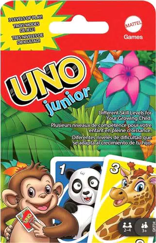 Mattel Games Juego de cartas UNO, juego de mesa para niños y niñas +3 años