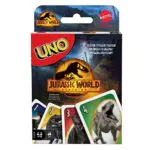 Mattel Juegos - Juego de Cartas UNO Jurassic World 3 para Niños a Partir de 7 Años