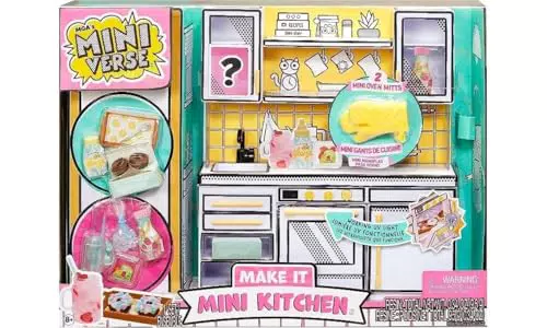 MGA Miniverse Make It Mini Food - Juego de comida DIY con luz UV para niños mayores de 8 años