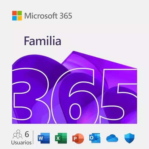 Microsoft 365 Familia, Apps Office 365, PC/MAC/teléfono