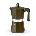Monix Cafetera Italiana de Aluminio, Apta para Inducción y Todo Tipo de Cocinas