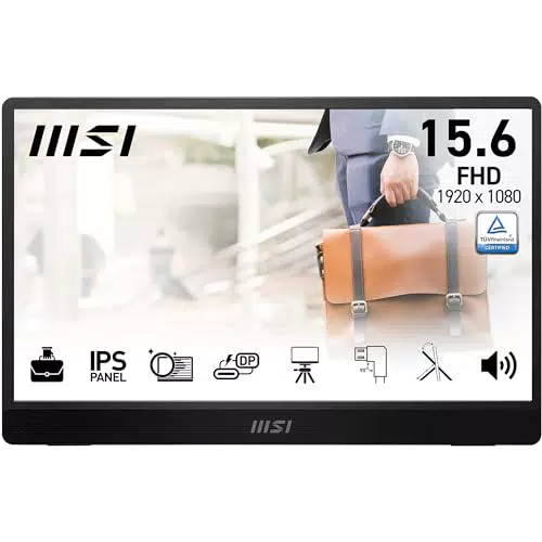 MSI Pro MP161 E2U Monitor portátil Full HD 15,6" IPS 1920x1080 con altavoces