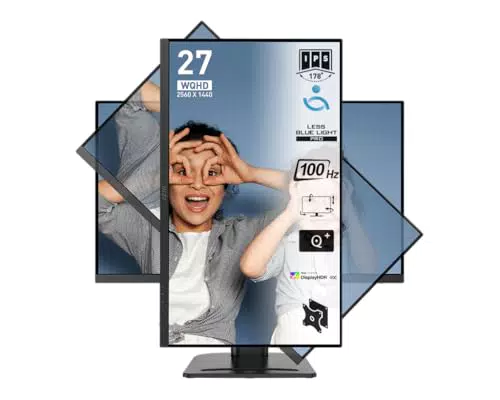 MSI Pro MP273QP E2 Monitor Profesional WQHD 27" Panel IPS 2560x1440 100Hz