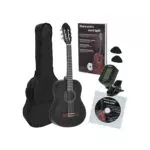 Navarrez NV16PK Set de inicio para guitarra clásica con bolsa, libro y afinador