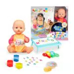 Famosa Nenuco Smart School - Muñeco Bebé con Mesa de Luz Multicolor y Accesorios