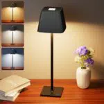 Nulmvic Lámpara de Mesa Inalámbrica LED Recargable con Control Táctil y 3 Temperaturas