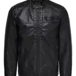 ONLY & SONS Onsal PU Noos Otw Chaqueta, Negro, Medium para Hombre