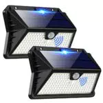 OUILA Luz Solar Exterior 185 LED con Sensor de Movimiento IP65 para Jardín