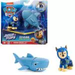 Patrulla Canina - Figura Chase y Tiburón Aqua Pups - Juguete para niños 3 años+