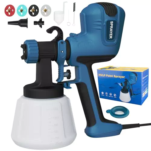 Pistola de Pintura Eléctrica HVLP 700W para Muebles, Paredes y Puertas