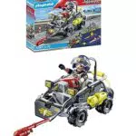 PLAYMOBIL Fuerzas Especiales Quad Multiterreno y lancha rápida para niños 5+
