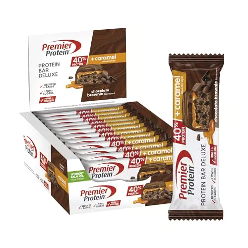 Premier Protein Bar Deluxe - Alto contenido en proteínas y bajo en azúcares