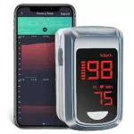 HOLFENRY Pulsioxímetro Digital Profesional con Pantalla LED para Medición de SpO2