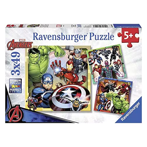 Ravensburger - Puzzle Marvel Capitán América para Niños a Partir de 5 Años