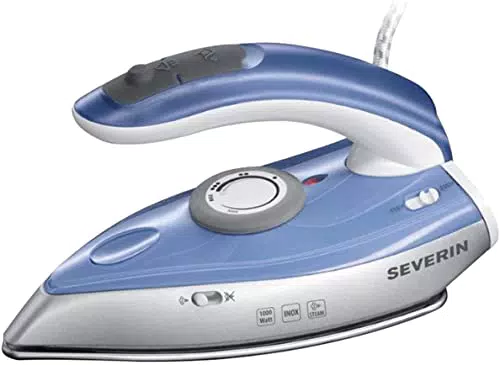 SEVERIN Plancha de Viaje 1000 W, planchado a vapor y en seco, chorro vertical
