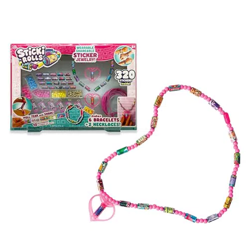 Sky Castle Sticki Rolls Super Set - Pulseras Kawaii con Pegatinas y Abalorios