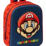 Mochila Super Mario 3D Adaptable para Guardería, Cómoda y Fácil de Limpiar