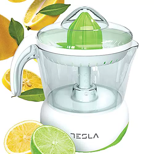 Tesla Exprimidor de Cítricos CJ100WG, 40W, Capacidad 700ml y Cubierta Protectora