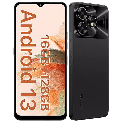 UMIDIGI A15C Smartphone 16GB + 128GB, Cámara 48MP, Pantalla 6,7", Android 13