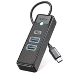 Orico Hub USB C Adaptador de 3 Puertos para Portátiles y Dispositivos Móviles