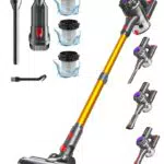 VACTechPro V15 Aspiradora Inalámbrica 6 en 1 con Batería Extraíble y 35 min de Autonomía