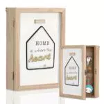ZoZoMaiy Caja de Llaves de Madera para Decoración de Pared y Entrada