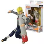 BANDAI - Naruto Shippuden Anime Heroes Figura de Acción Minato Namikaze 17cm - 36905 Multicolor - Figuras articuladas poseable con Manos y Accesorios Intercambiables
