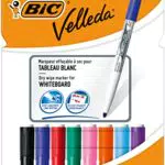 BIC Velleda Rotuladores de Pizarra Blanca, Punta Media