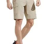 Comallan Pantalon Corto Hombre Secado Rápido Pantalones Trekking Senderismo Cargo Trabajo Cortos y con Bolsillos con Cremallera