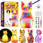 DIY-LAOESE Kit de Pintura Lámpara, Luz Nocturna de Gato 3D