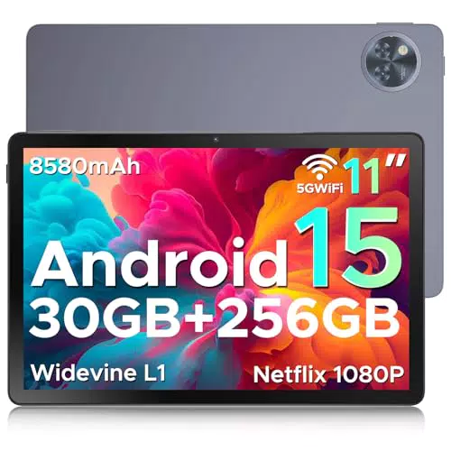 DOOGEE U11 Pro Android 15 Tablet 11 Pulgadas, 30GB+256GB/2TB Tableta para Niños Octa-Core