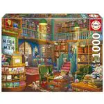Educa - Librería, Puzzle de 1000 Piezas para Adultos. Medidas: 68 x 48 cm. Incluye Cola Fix Puzzle. A Partir de 14 años
