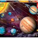 Educa - Puzzle de 1000 Piezas para Adultos, Sistema Solar con Efecto neón Que Brilla en la Oscuridad. Recomendado a Partir de 14 años