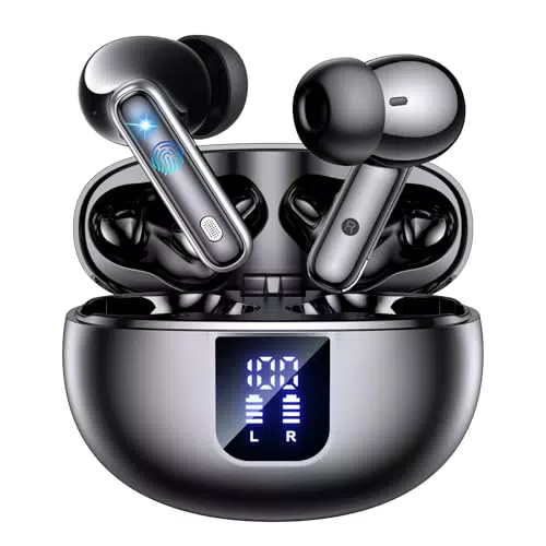 EUQQ Auriculares Inalámbricos-Bluetooth 5.4 con Modo Transparente