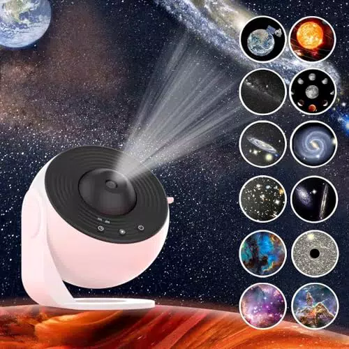 Febotak Proyector de cielo estrellado Planetarium, 12discos planetarios