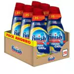 Finish All in 1 Max Power Gel Limón Desengrasante Detergente Gel para el Lavavajilla