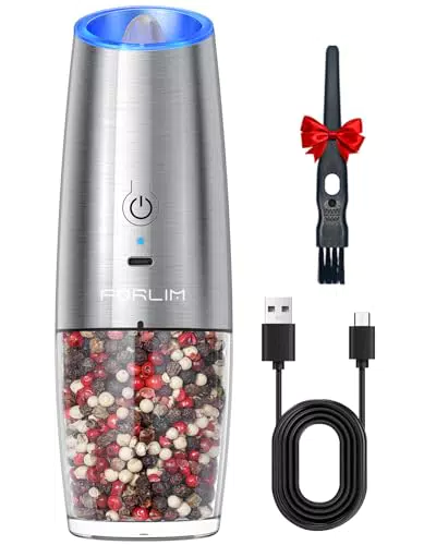 FORLIM Molinillo Pimienta Eléctrico, USB Recargable