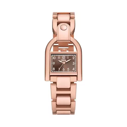 Fossil Harwell Reloj para Mujer, Movimiento de Cuarzo con Correa de Acero o Piel