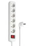 HAMA, Regleta de 6 Tomas con Interruptor, Color Blanco