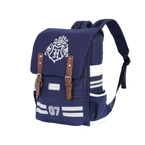 Harry Potter Academy-Mochila Oxford, Azul Oscuro, 29 x 40 cm